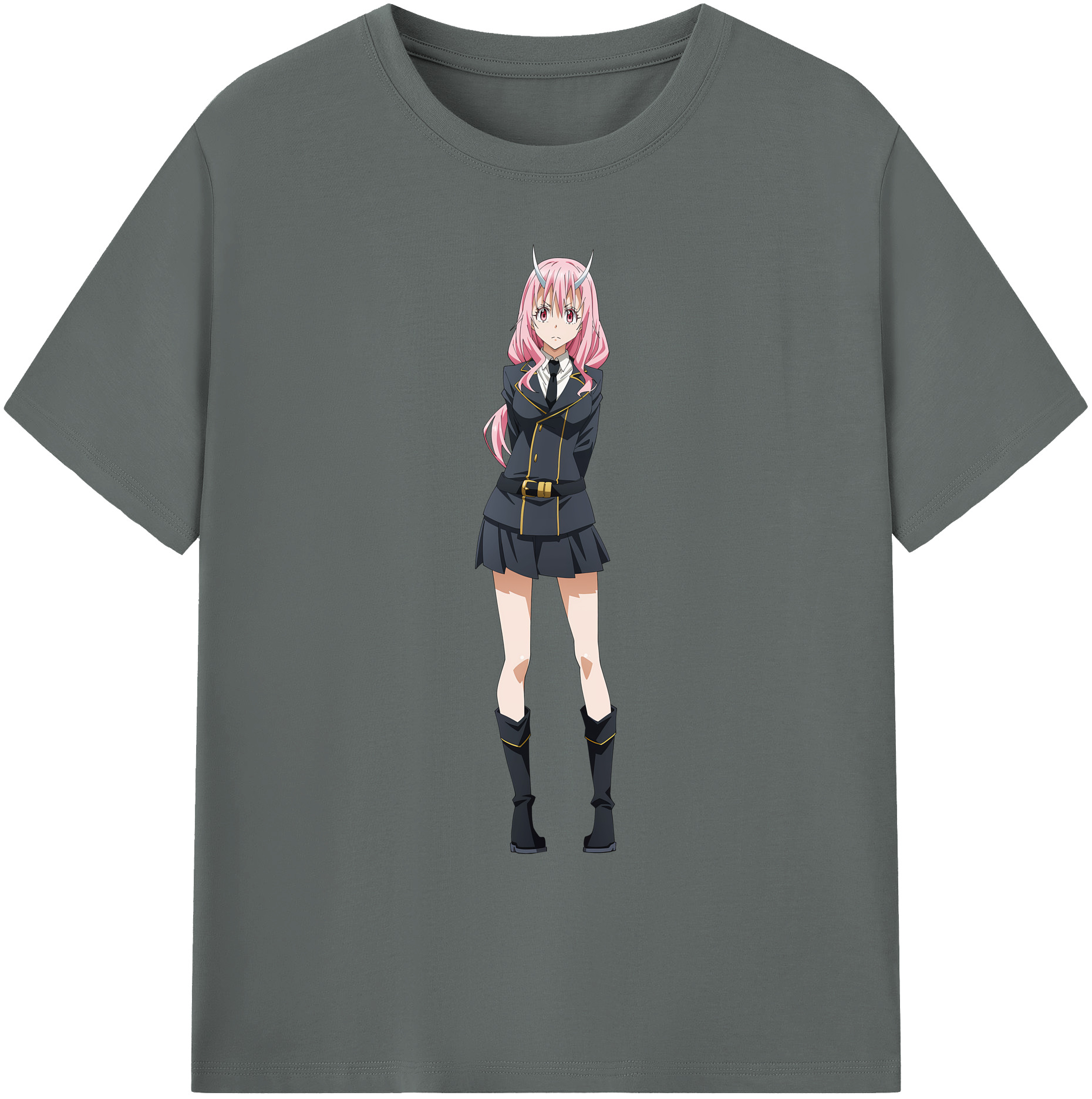 （画像用） 転スラ Regarding Reincarnated to Slime 綿100％ メンズ半袖Tシャツ｜肌触りやわらか＆通気性